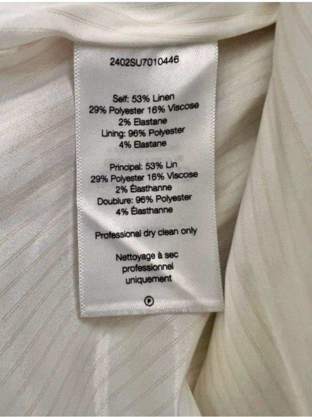 NWOT Veronica Beard Tamara Linen Blend Vest Sandalwood Melange Size 4. - Picture 10 of 12